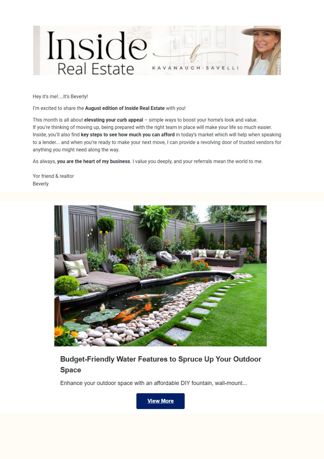 Newsletter mock up