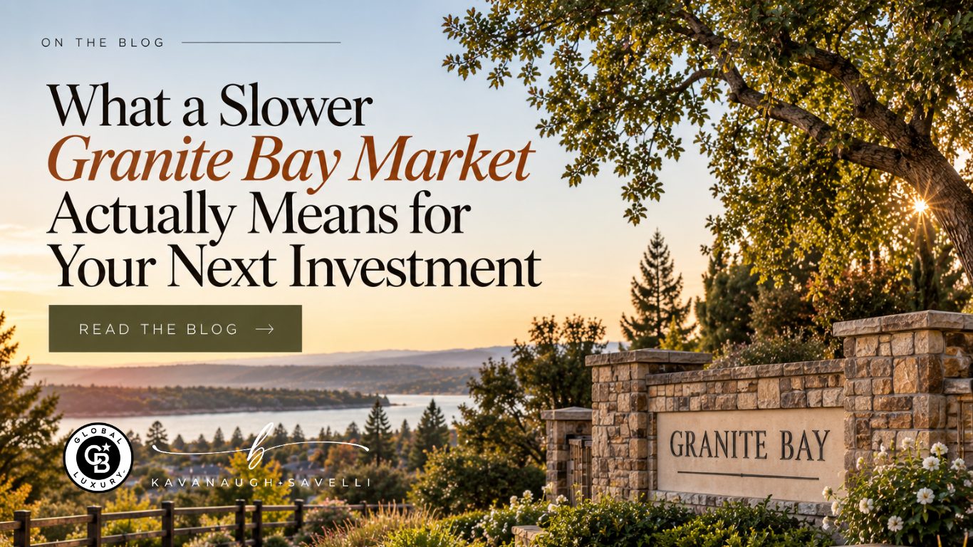 Granite Bay, CA luxury home, investment property fall 2026